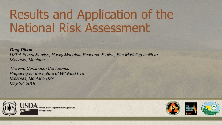 results and application of the national risk