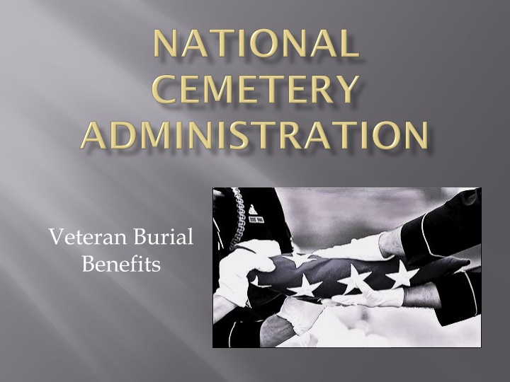 veteran burial benefits