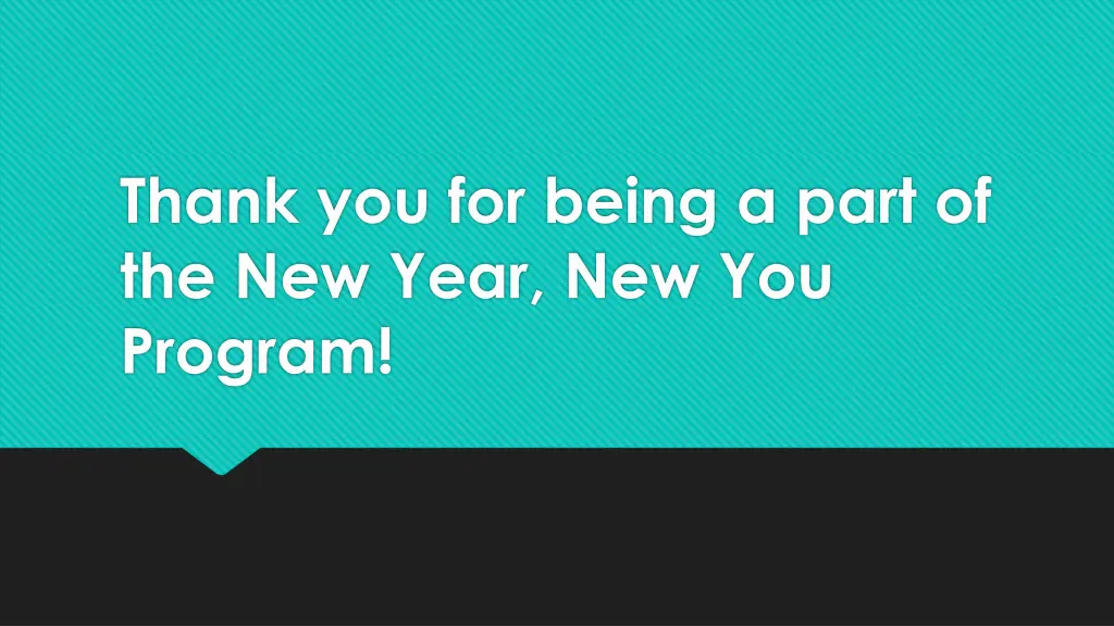 thank you for being a part of the new year