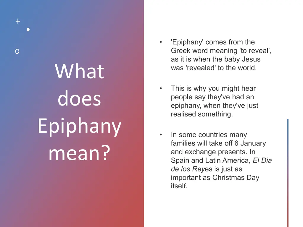 what does epiphany mean