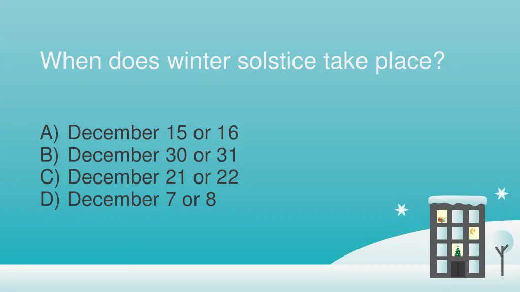 when does winter solstice take place