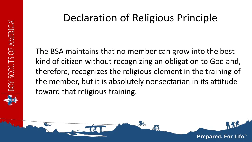 declaration of religious principle