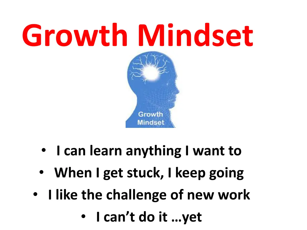 growth mindset