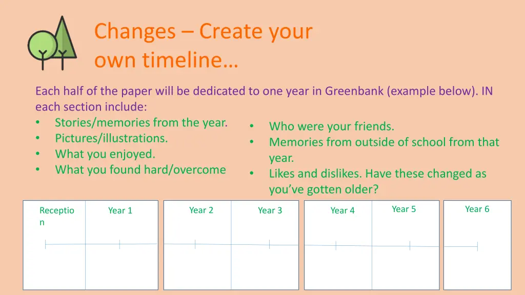 changes create your own timeline 1