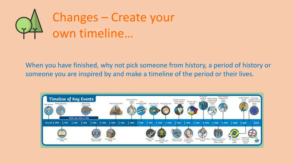 changes create your own timeline 4