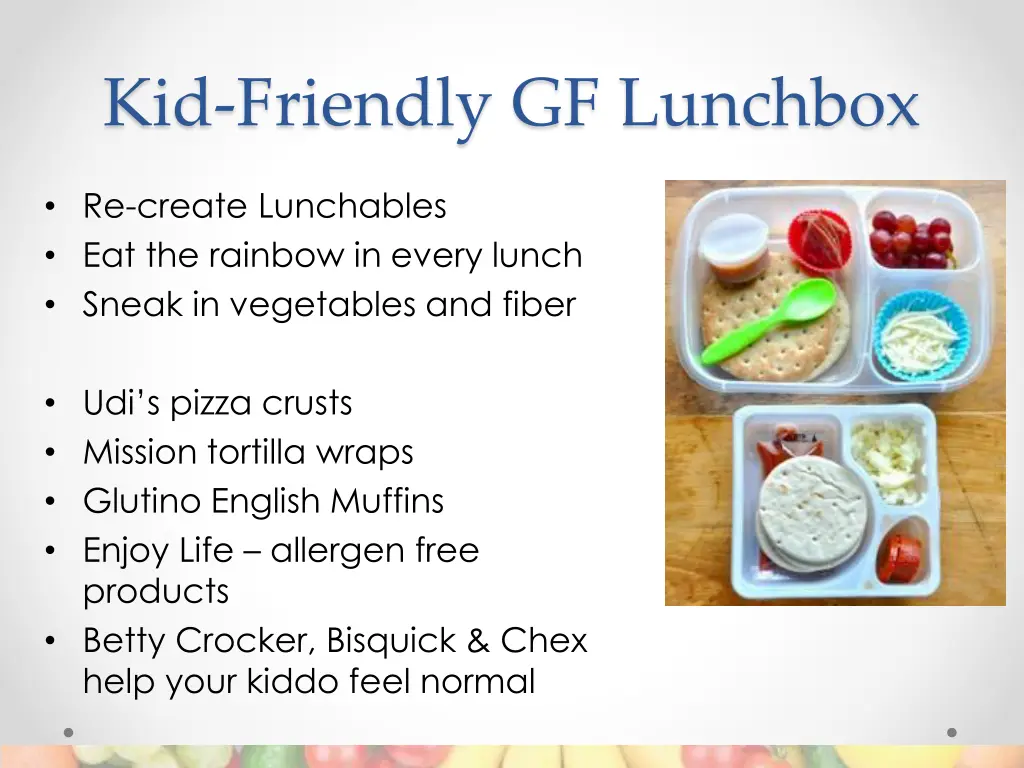 kid friendly gf lunchbox