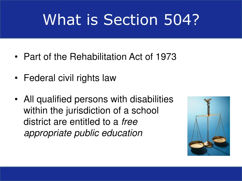 what is section 504