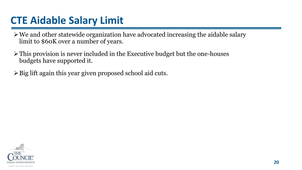 cte aidable salary limit