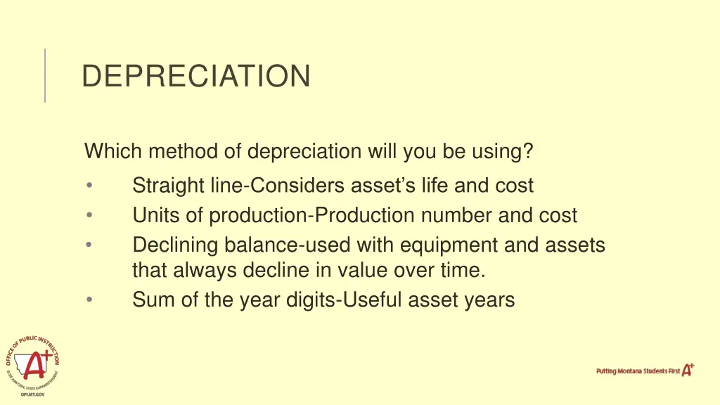 depreciation