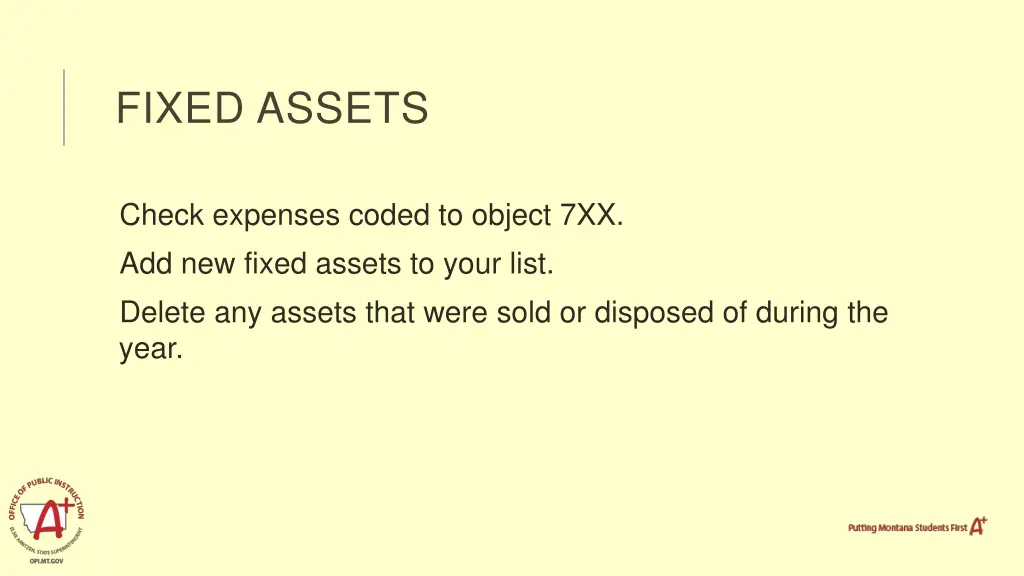 fixed assets