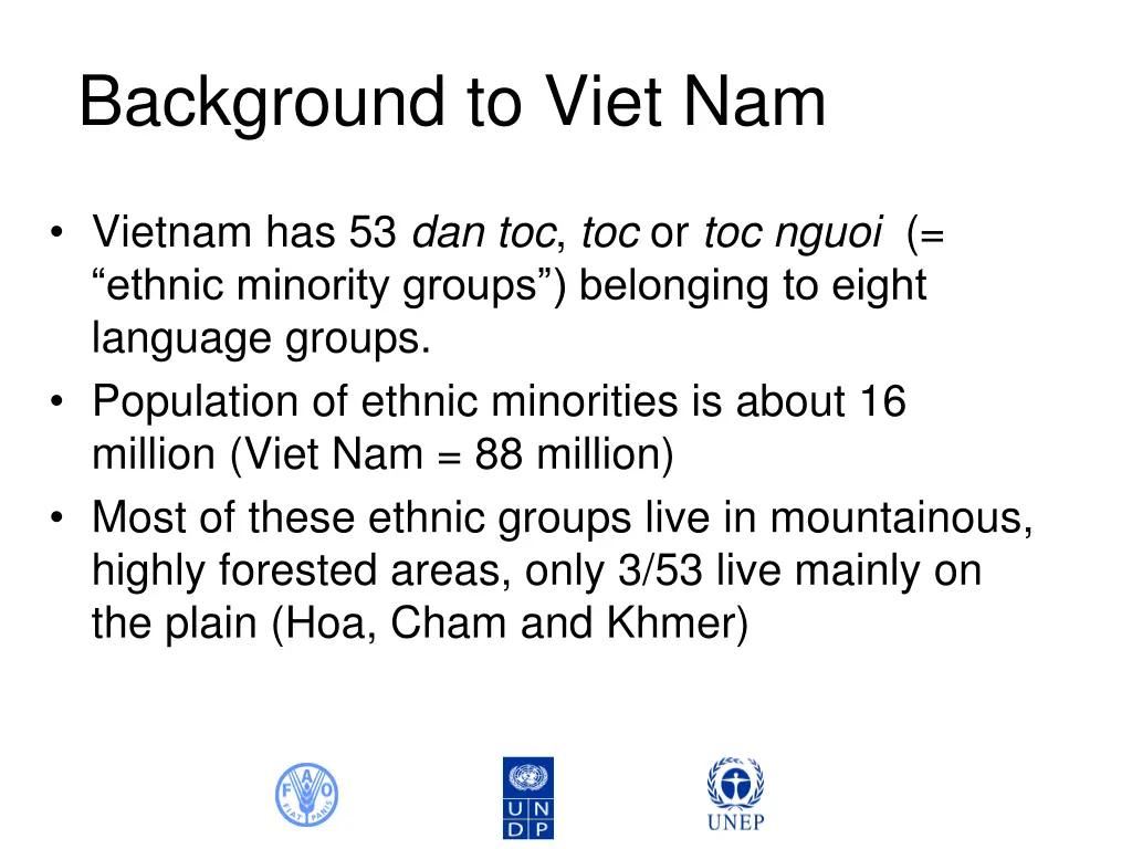 background to viet nam