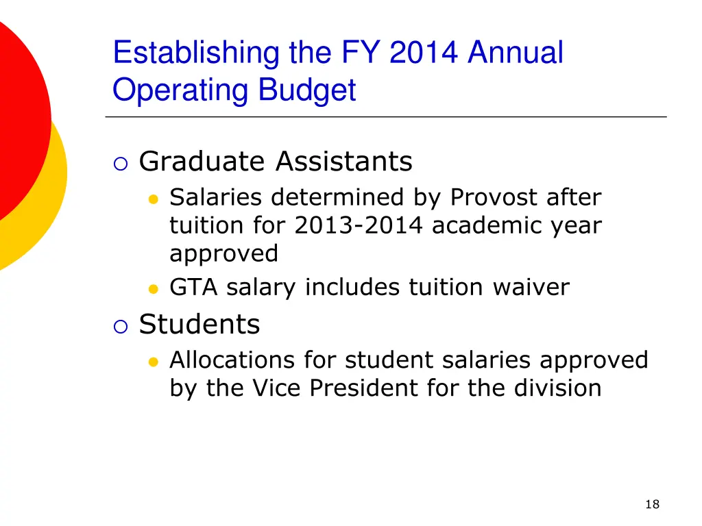 establishing the fy 2014 annual operating budget 3