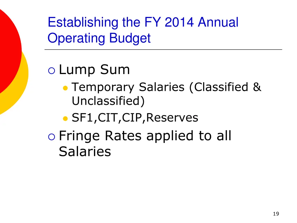 establishing the fy 2014 annual operating budget 4