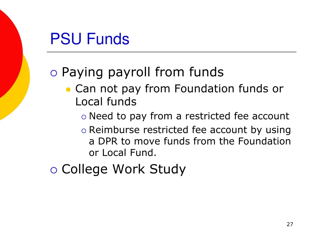 psu funds 2