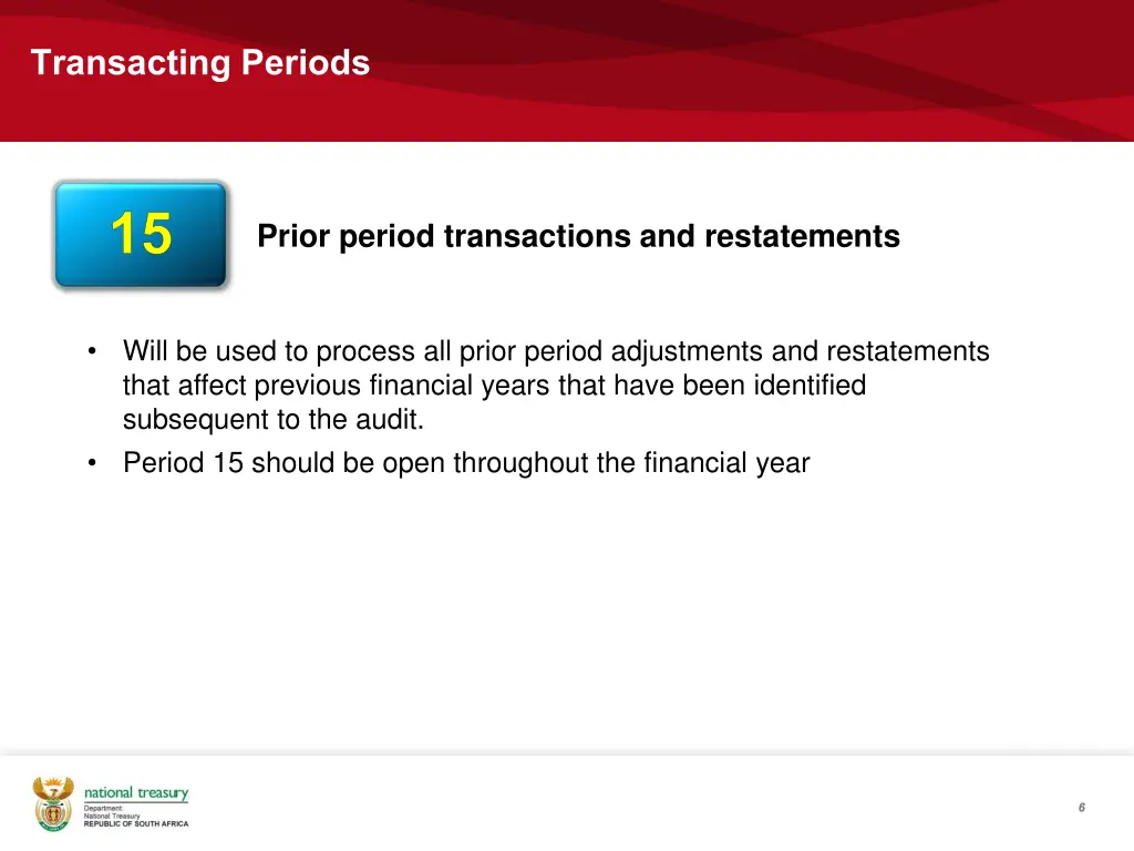 transacting periods 4