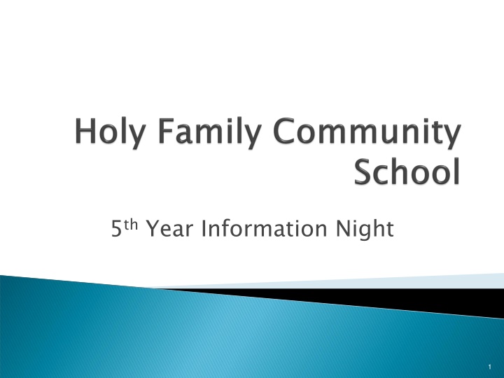 5 th year information night