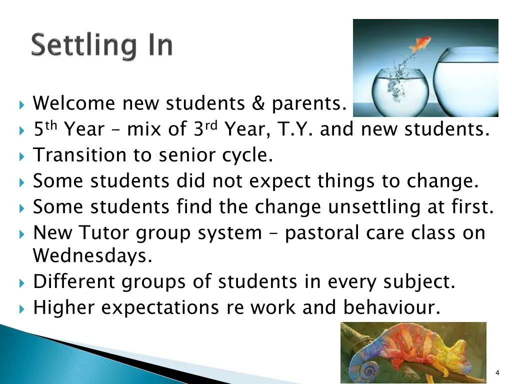 welcome new students parents 5 th year