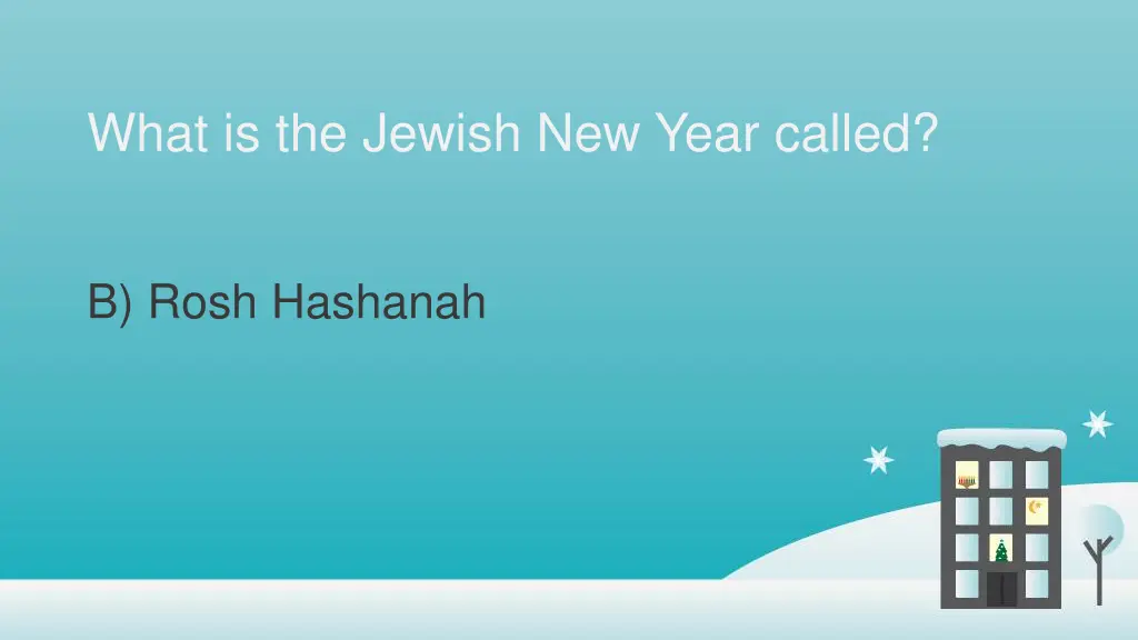 what is the jewish new year called 1