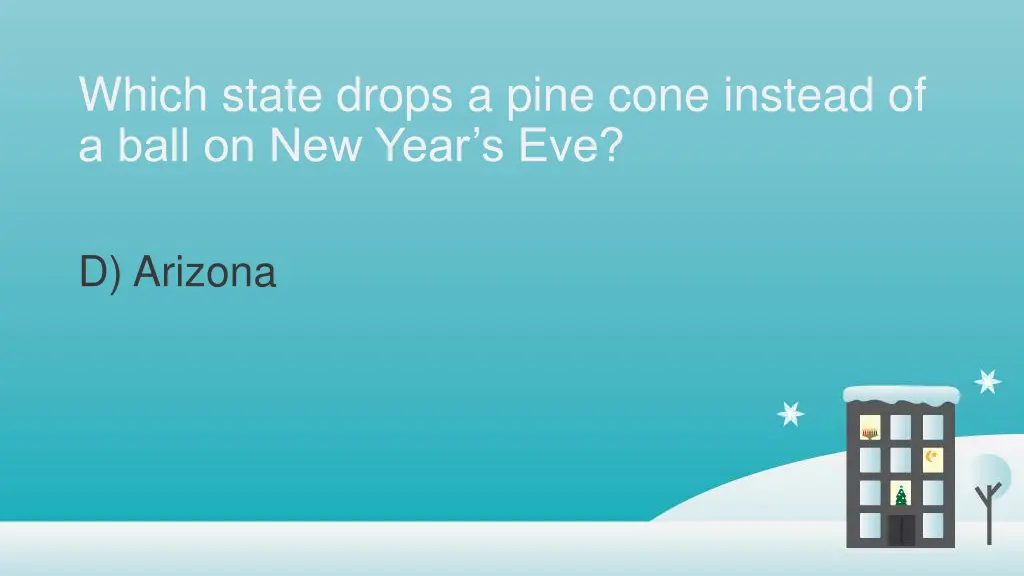 which state drops a pine cone instead of a ball 1