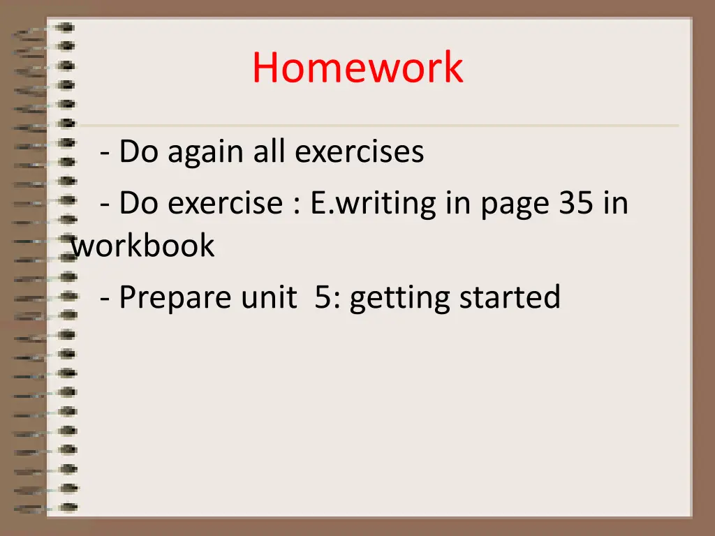 homework