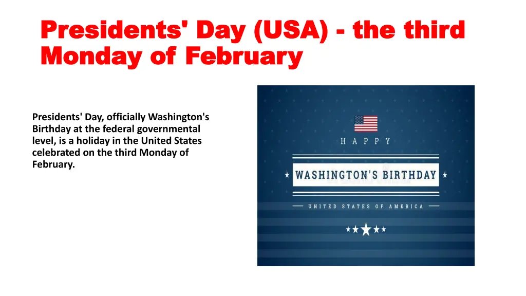 presidents day usa presidents day usa the third