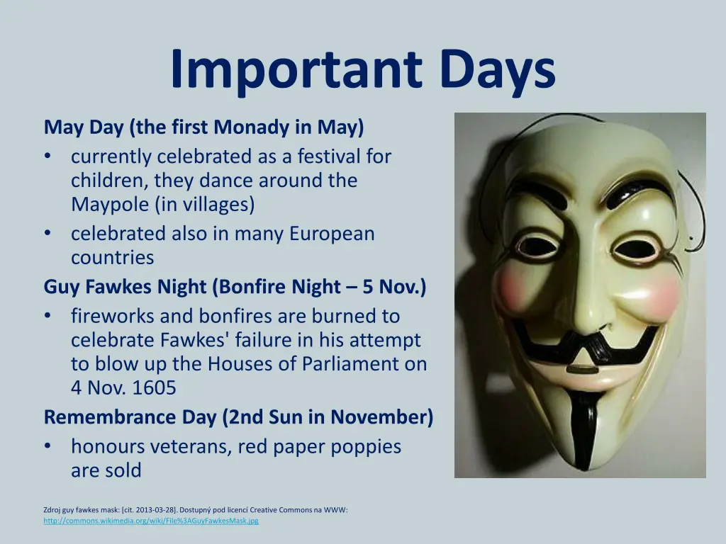 important days