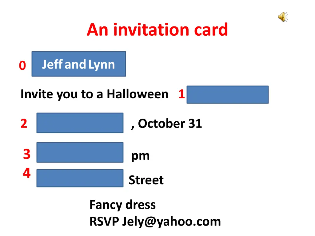 an invitation card