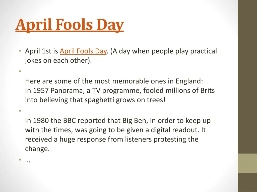 april fools day