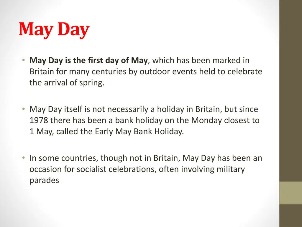 may day