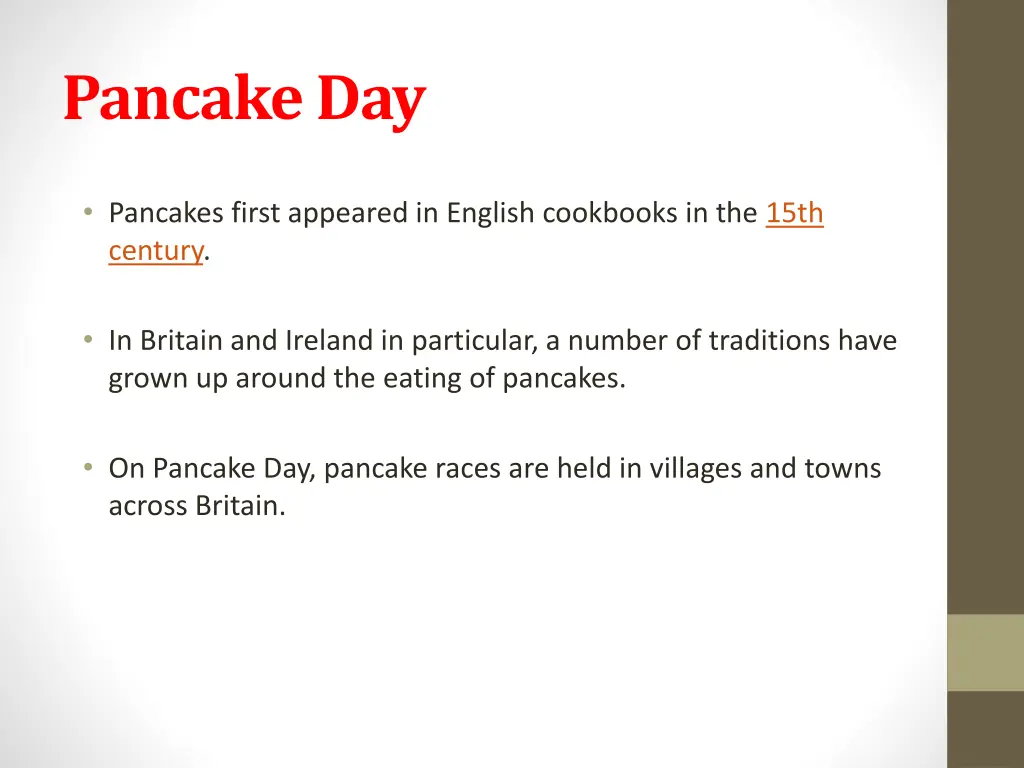 pancake day