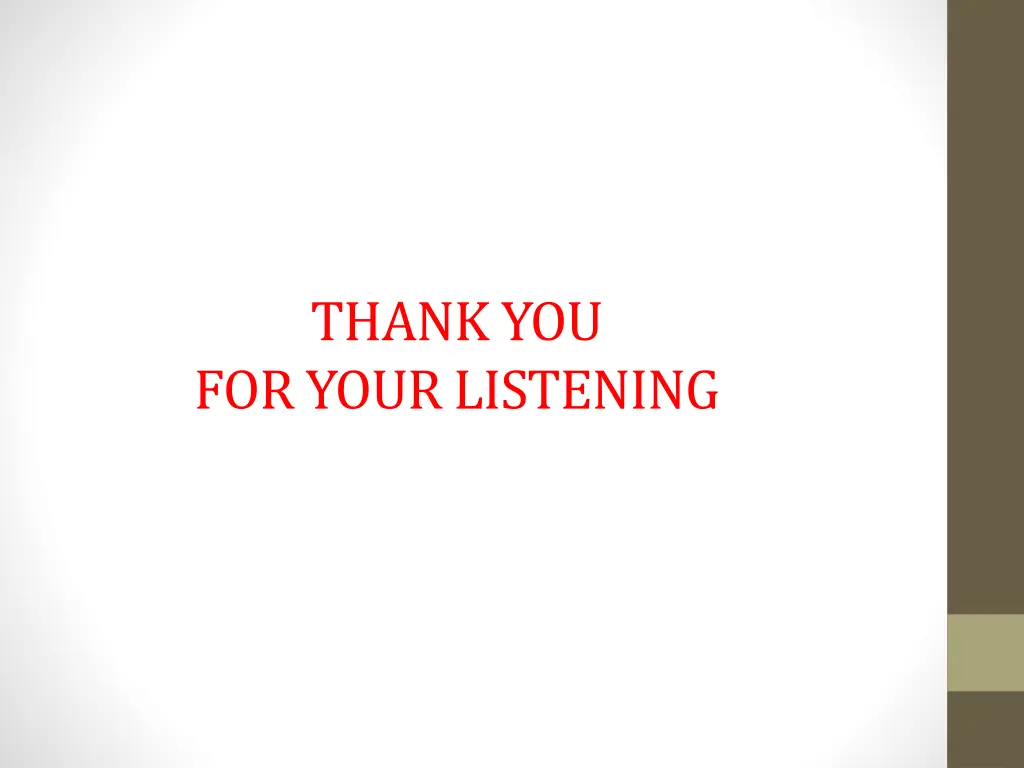 thank you for your listening