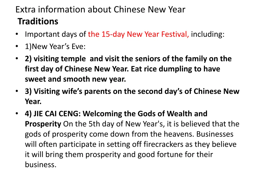 extra information about chinese new year