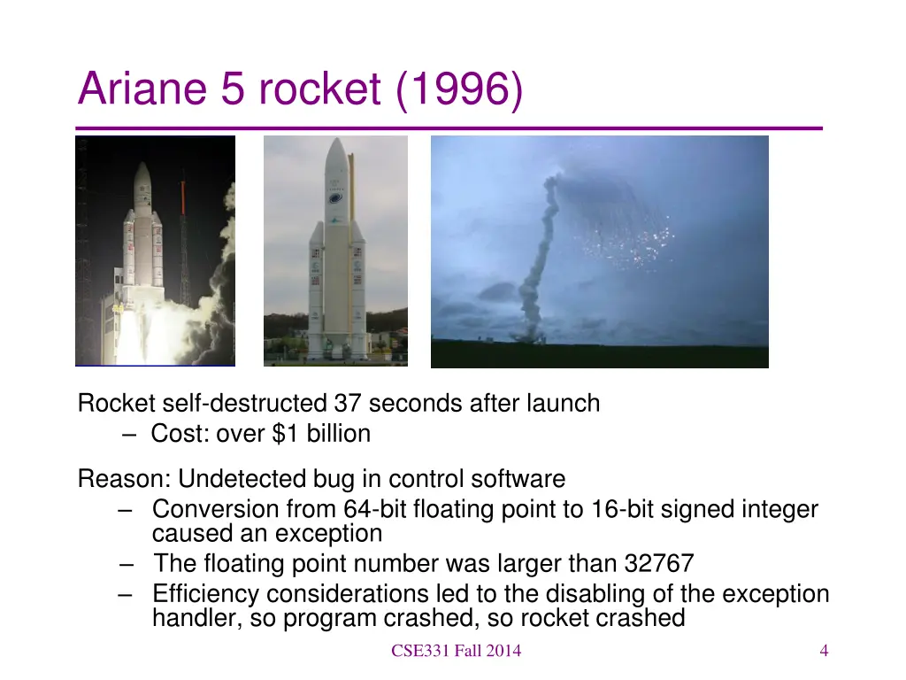 ariane 5 rocket 1996