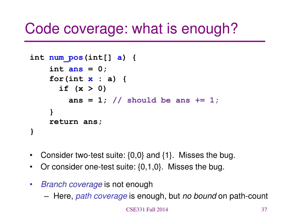 code coverage what is enough 2