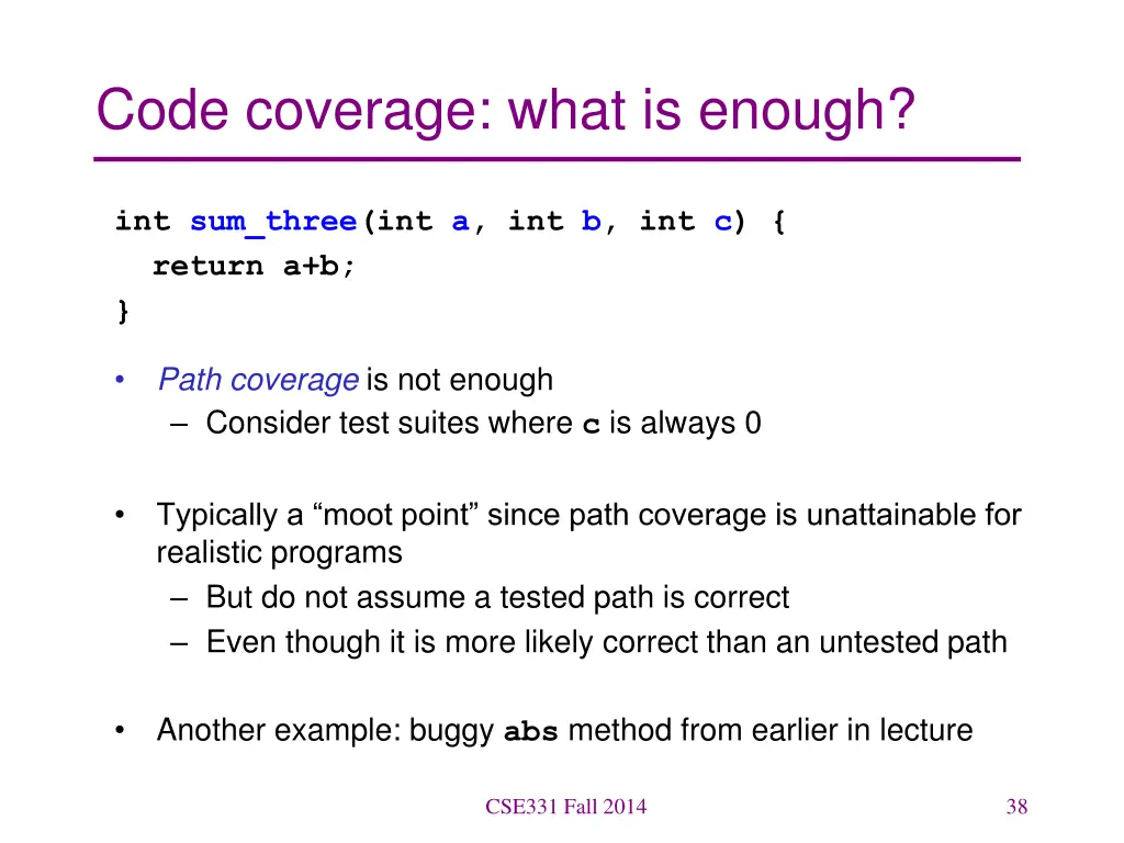 code coverage what is enough 3