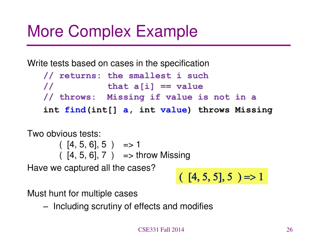 more complex example