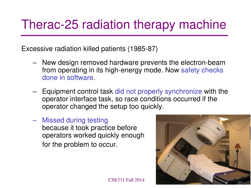 therac 25 radiation therapy machine