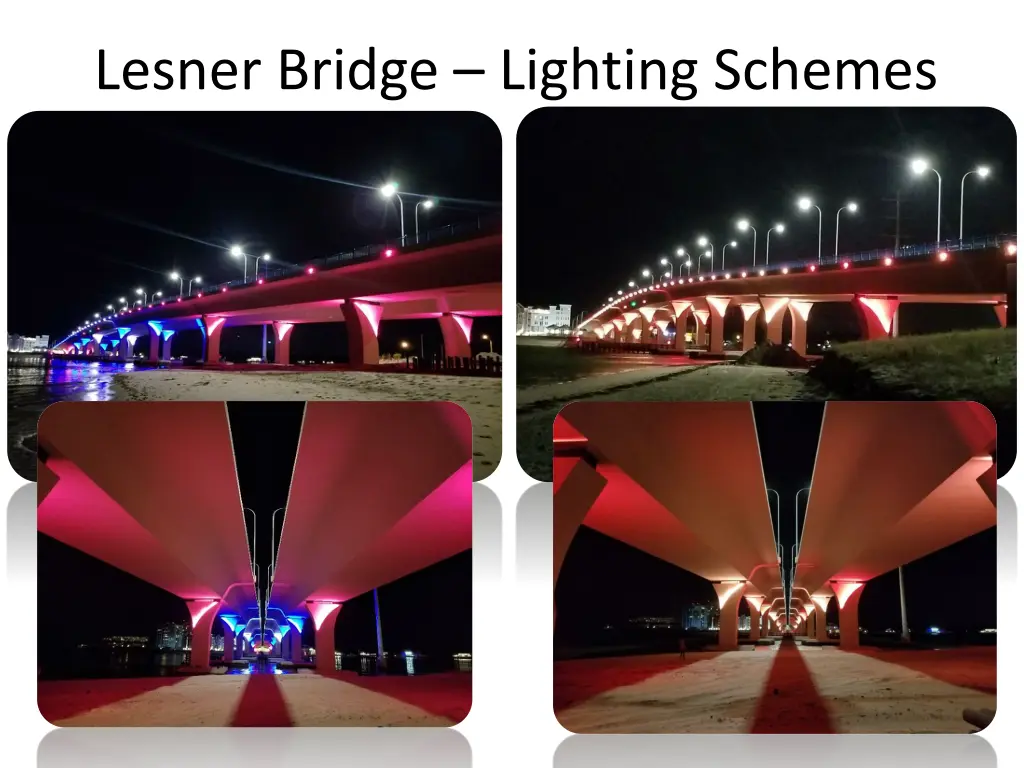 lesner bridge lighting schemes