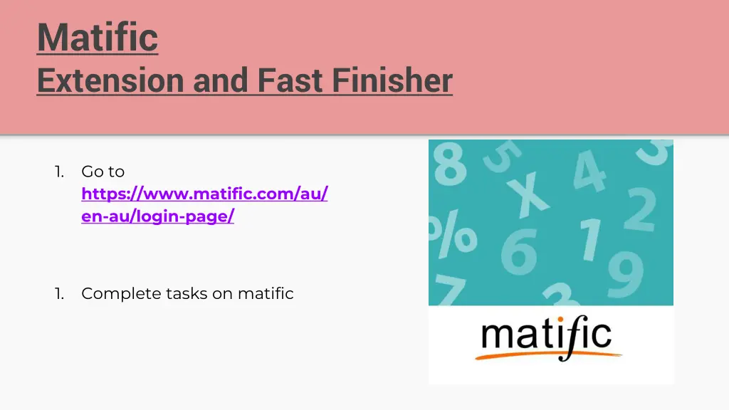 matific extension and fast finisher