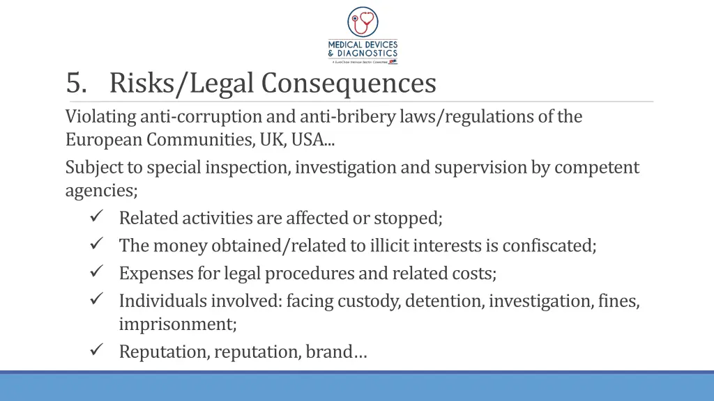 5 risks legal consequences violating anti