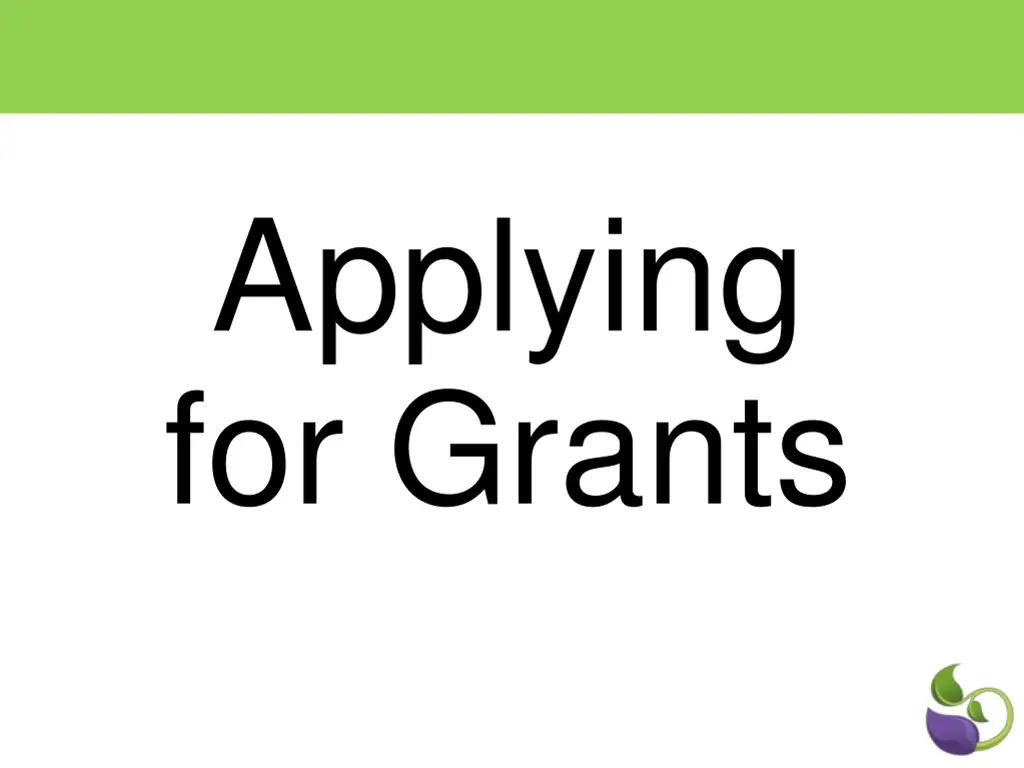 applying for grants