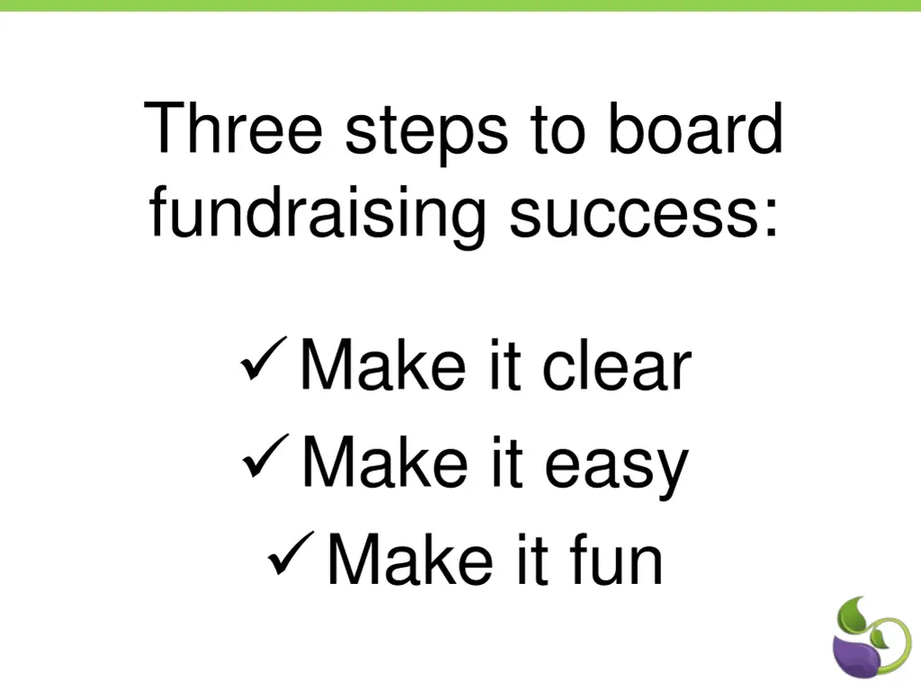 three steps to board fundraising success