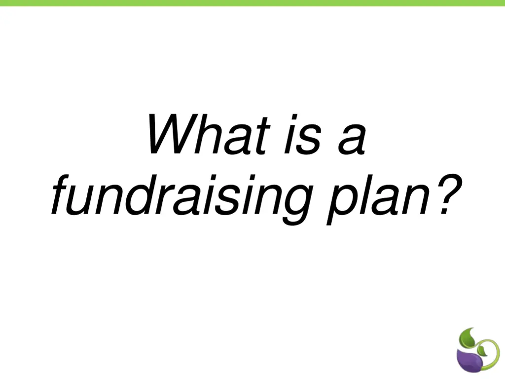 what is a fundraising plan