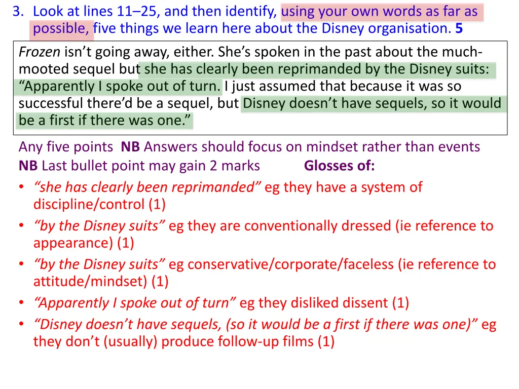 3 look at lines 11 25 and then identify using 1