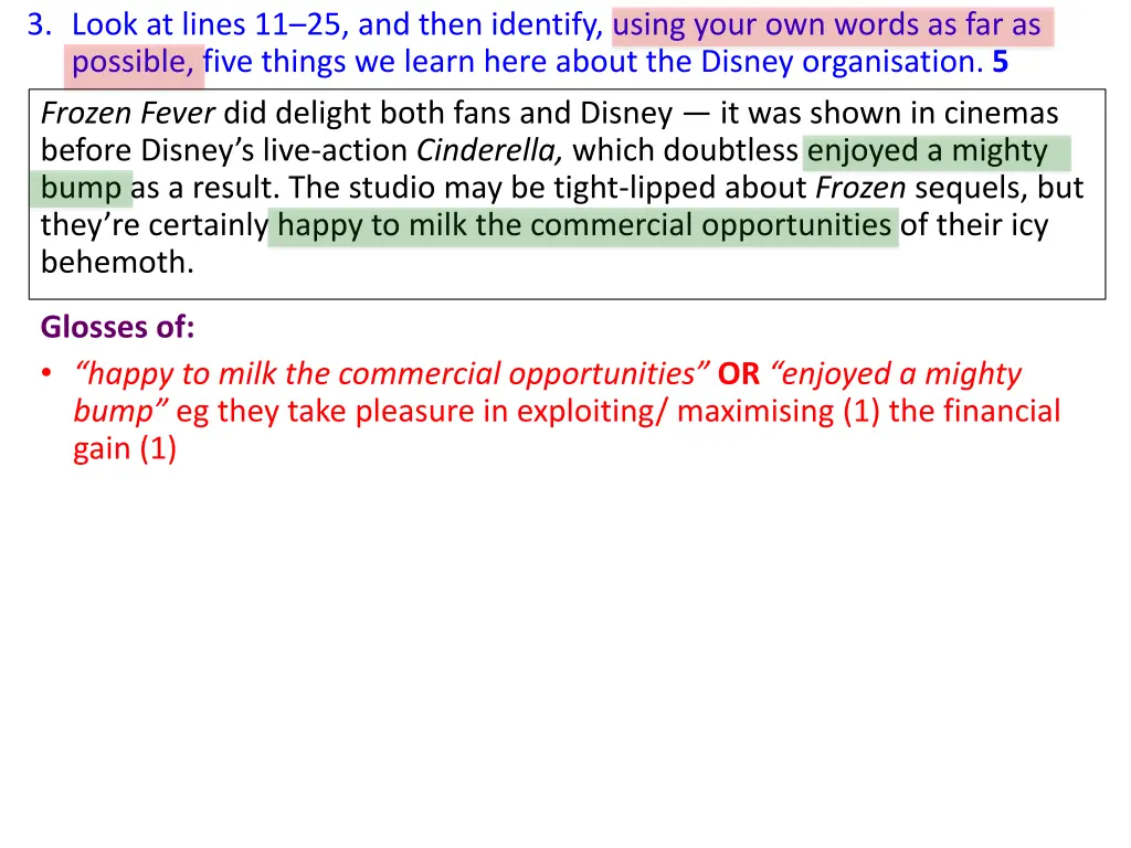 3 look at lines 11 25 and then identify using 3