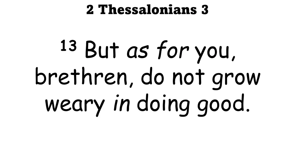 2 thessalonians 3