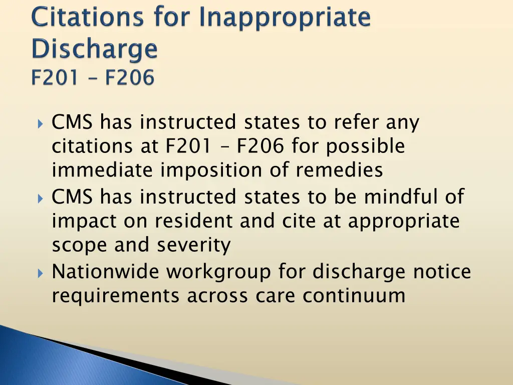 cms has instructed states to refer any citations