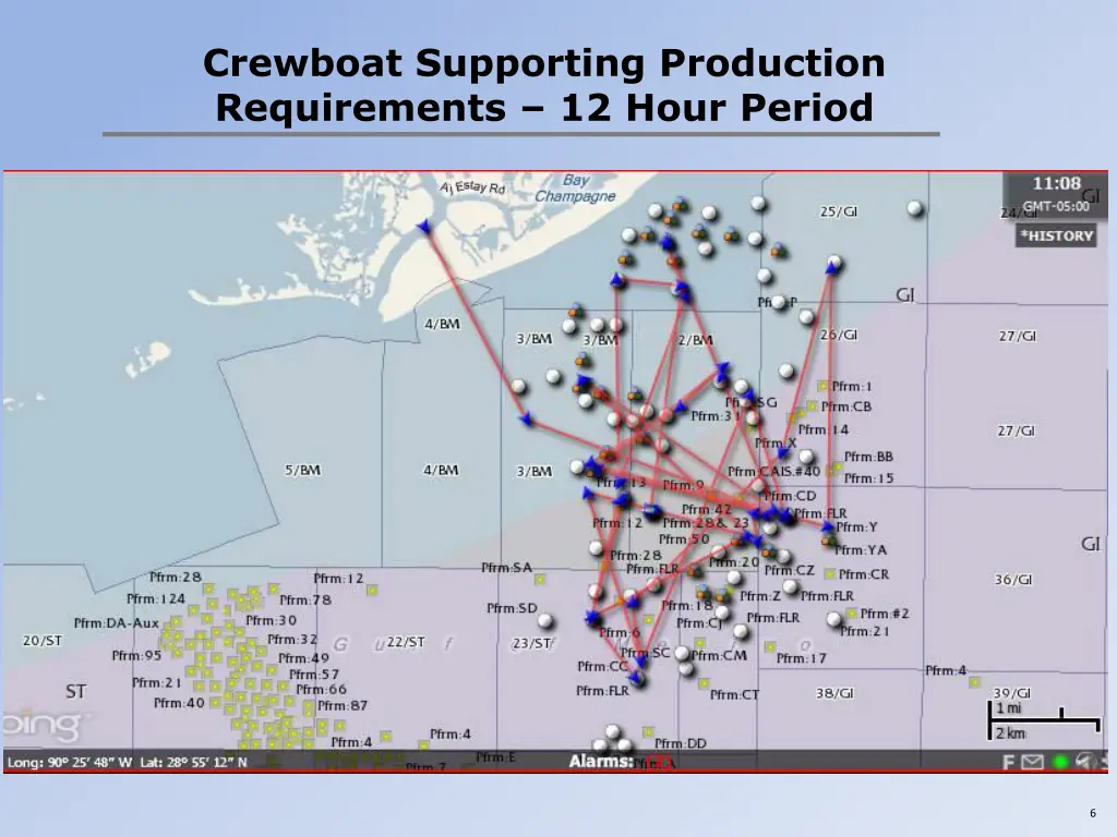 crewboat supporting production requirements