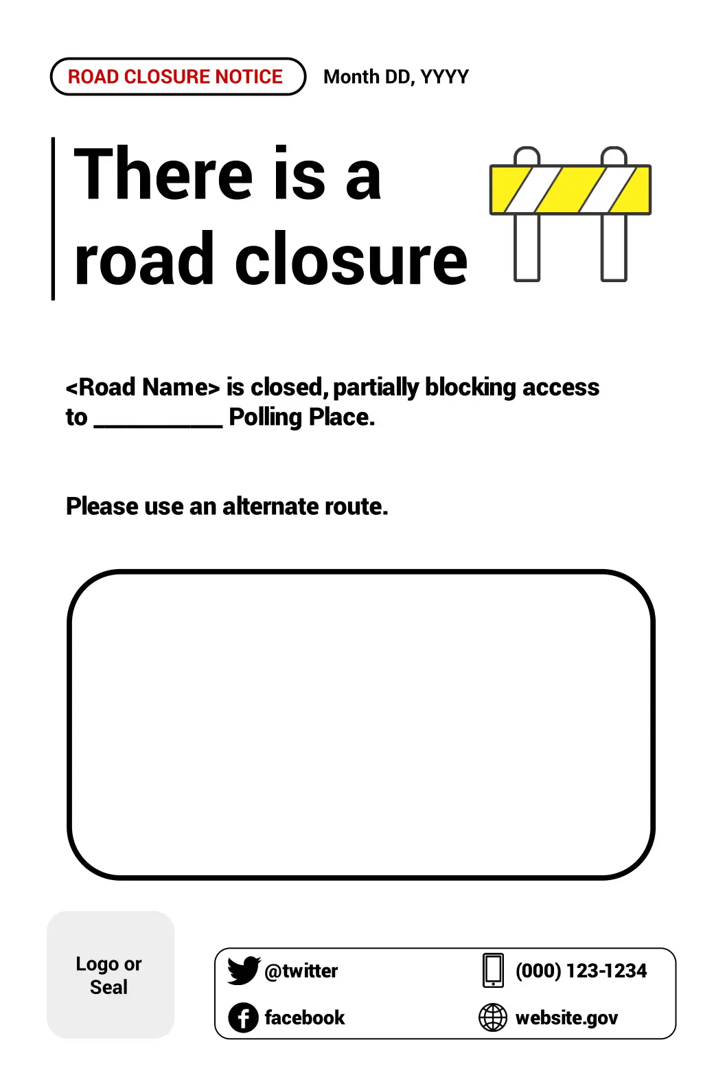 road closure notice 1