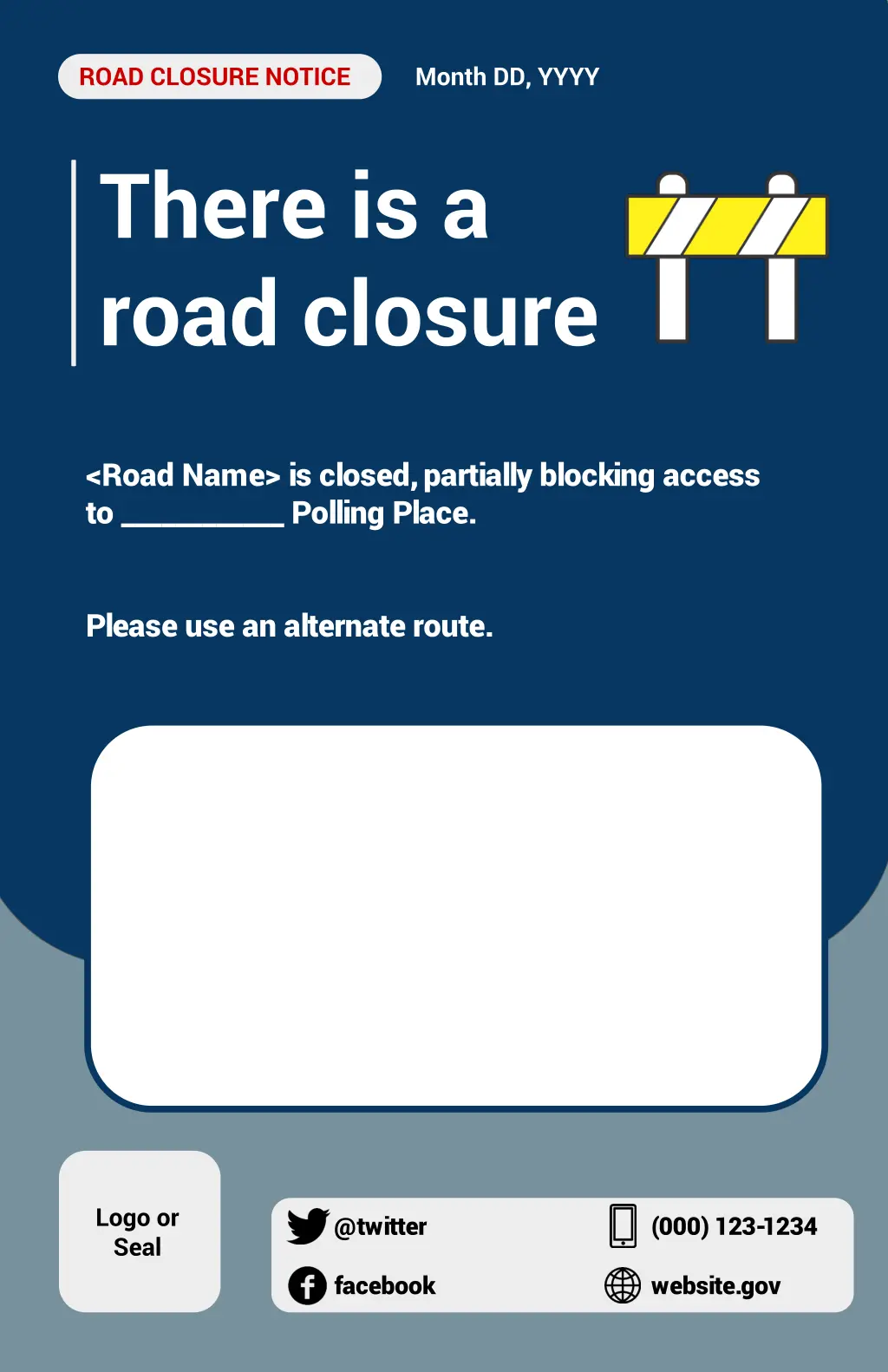 road closure notice